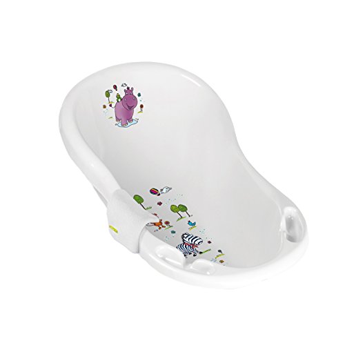 Baby Badewanne 84 cm ohne Stöpsel Hippo weiß ...